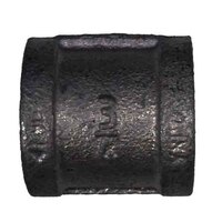 RLCP2B 2" Coupling (Right Hand - Left Hand), Malleable 150#, Black